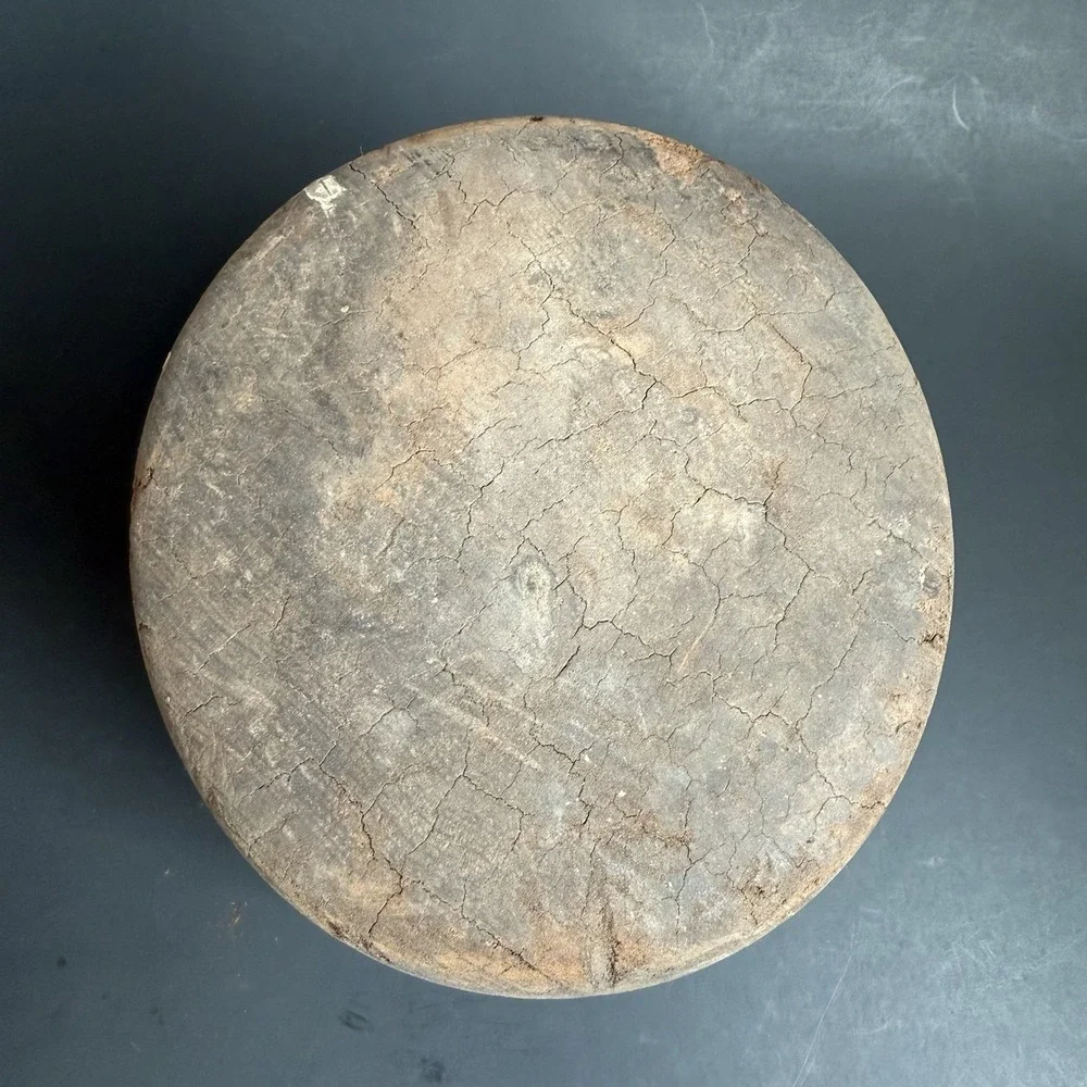Antique Primitive Millinery Wood Hat Block Mold Form Hatter Tool 6 7/8 4 1/2